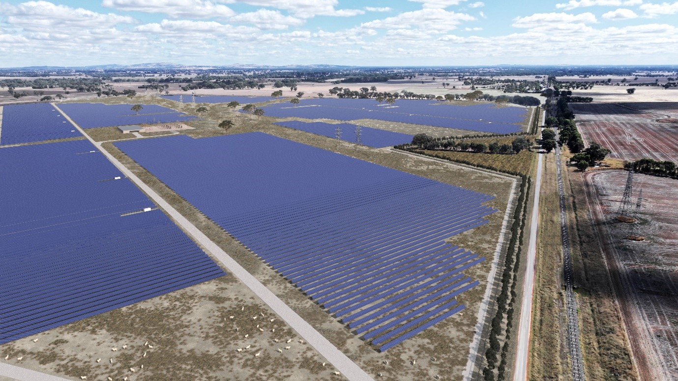 A large solar farm