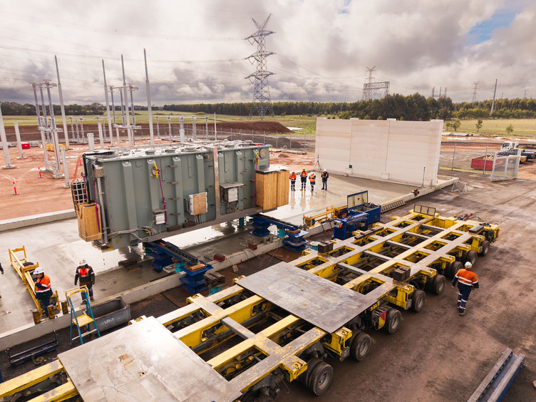 A terminal station being constructed