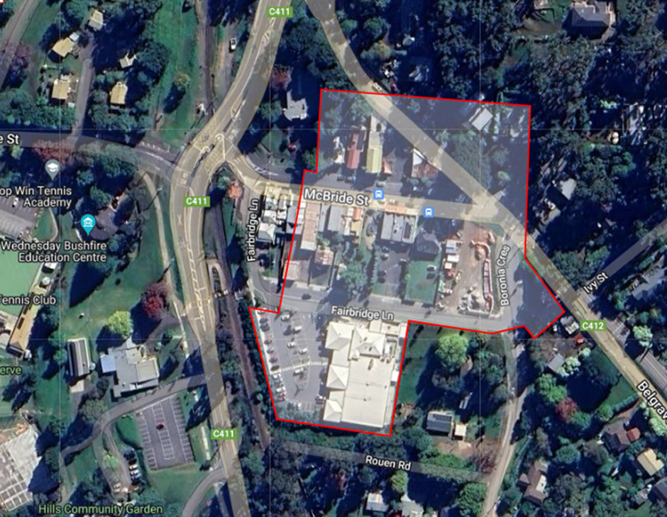 An aerial view of a small area in Cockatoo